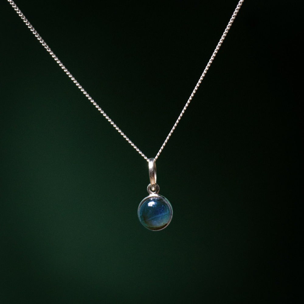 Labradoriet Ketting - 925 Sterling Zilver