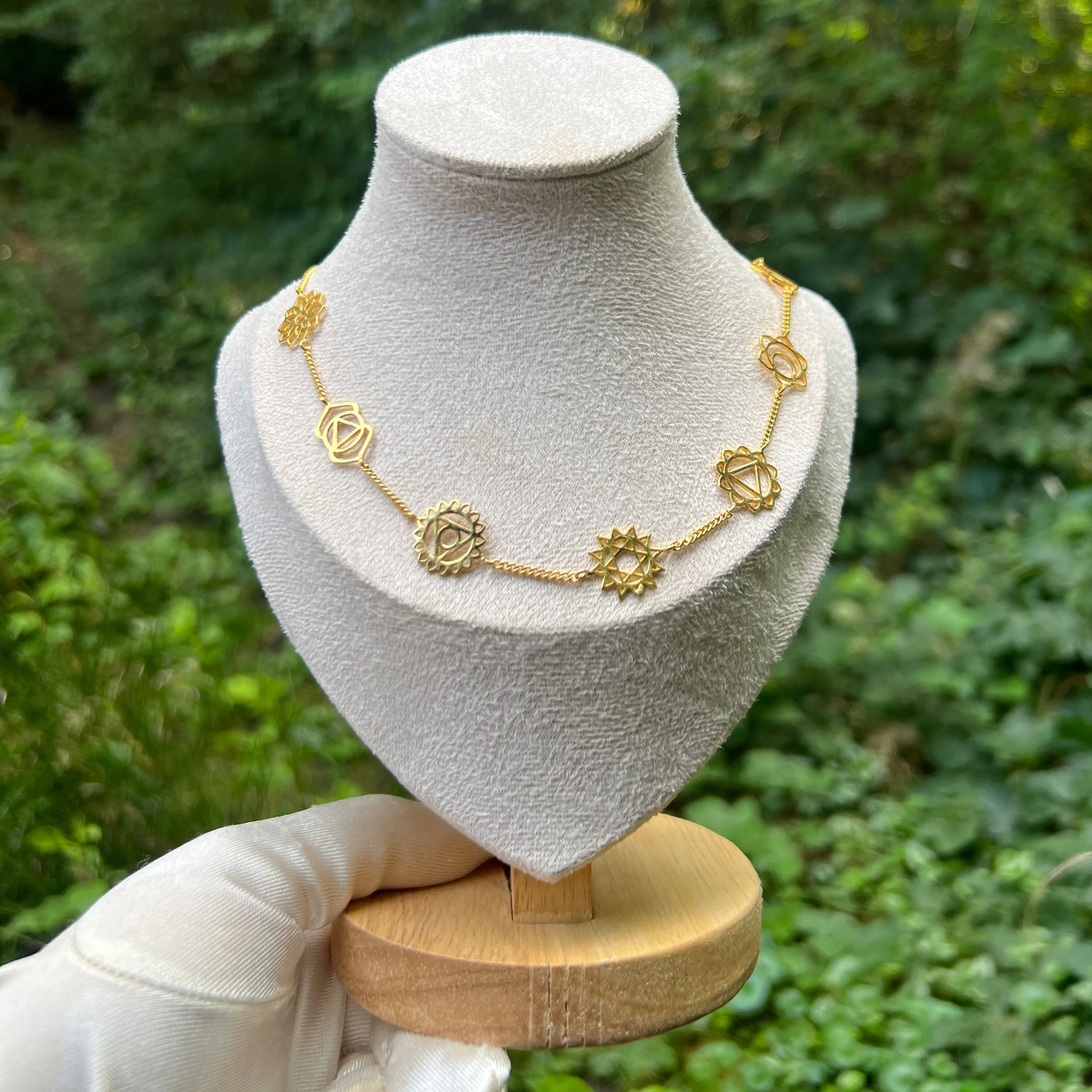 Zenvya - Chakra Ketting - 925 Sterling Zilver - Gold Plated