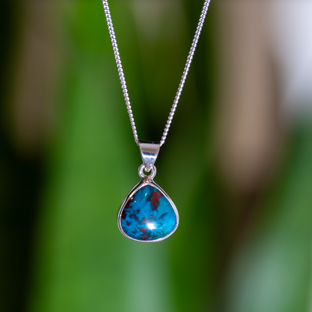 Azuriet Ketting - One of a kind