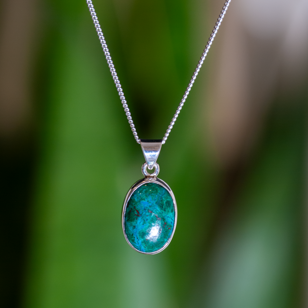 Azuriet Ketting - One of a kind