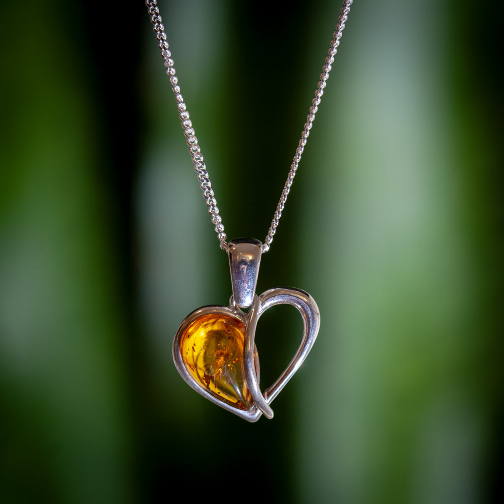 Barnsteen Ketting - 925 Sterling Zilver - Echte edelsteen - Nikkelvrij