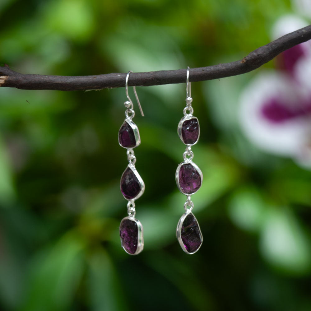 Rainbow Moonstone Earrings - 925 Sterling Silver - Genuine Gemstone - Nickel Free