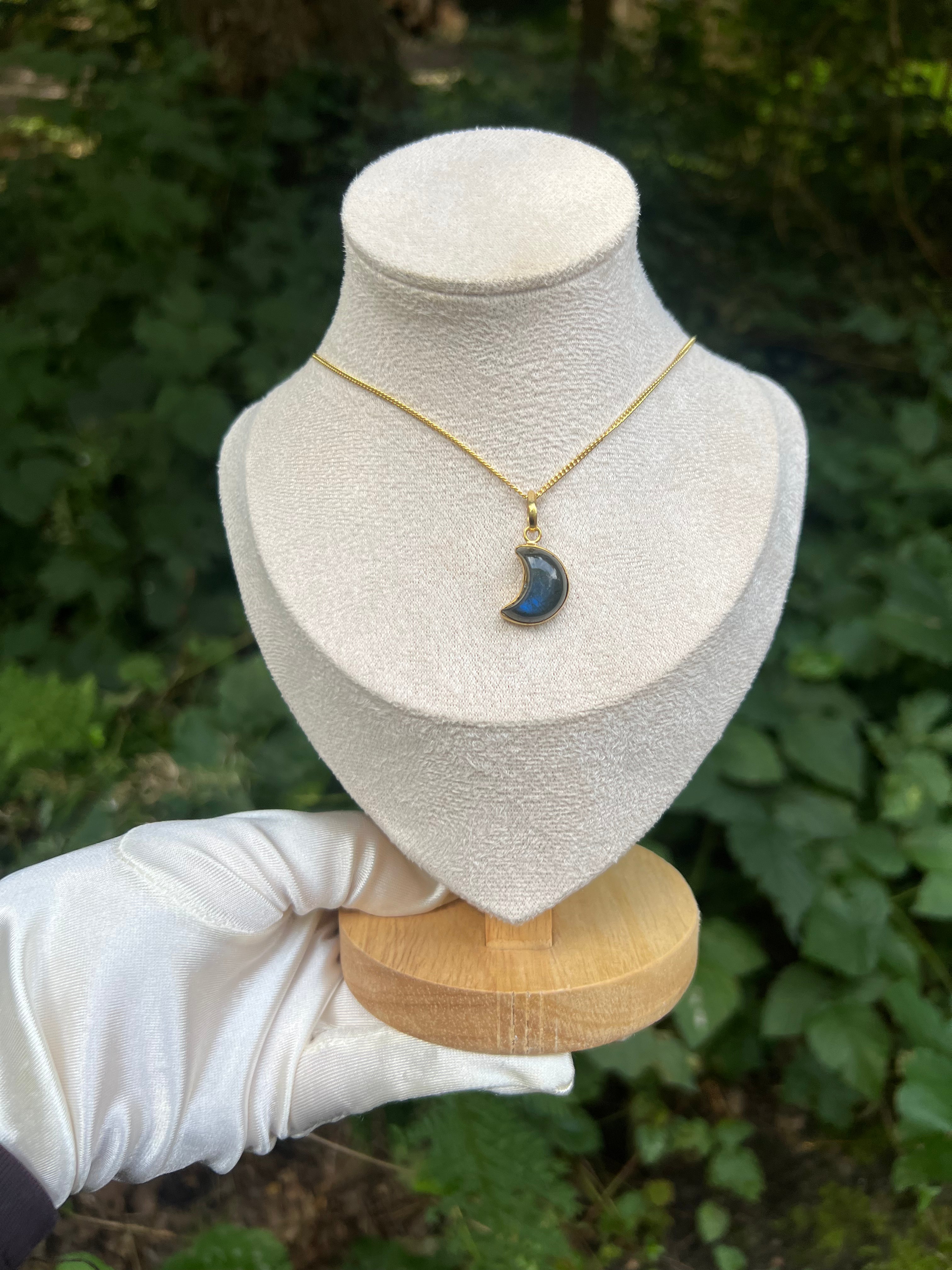 Zenvya - Labradoriet Ketting - Gold Plated
