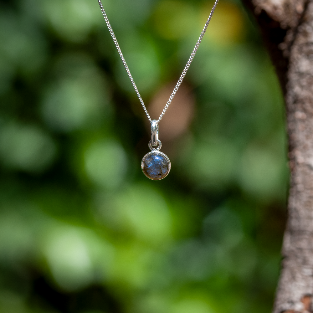 Labradoriet Ketting Minimalistic