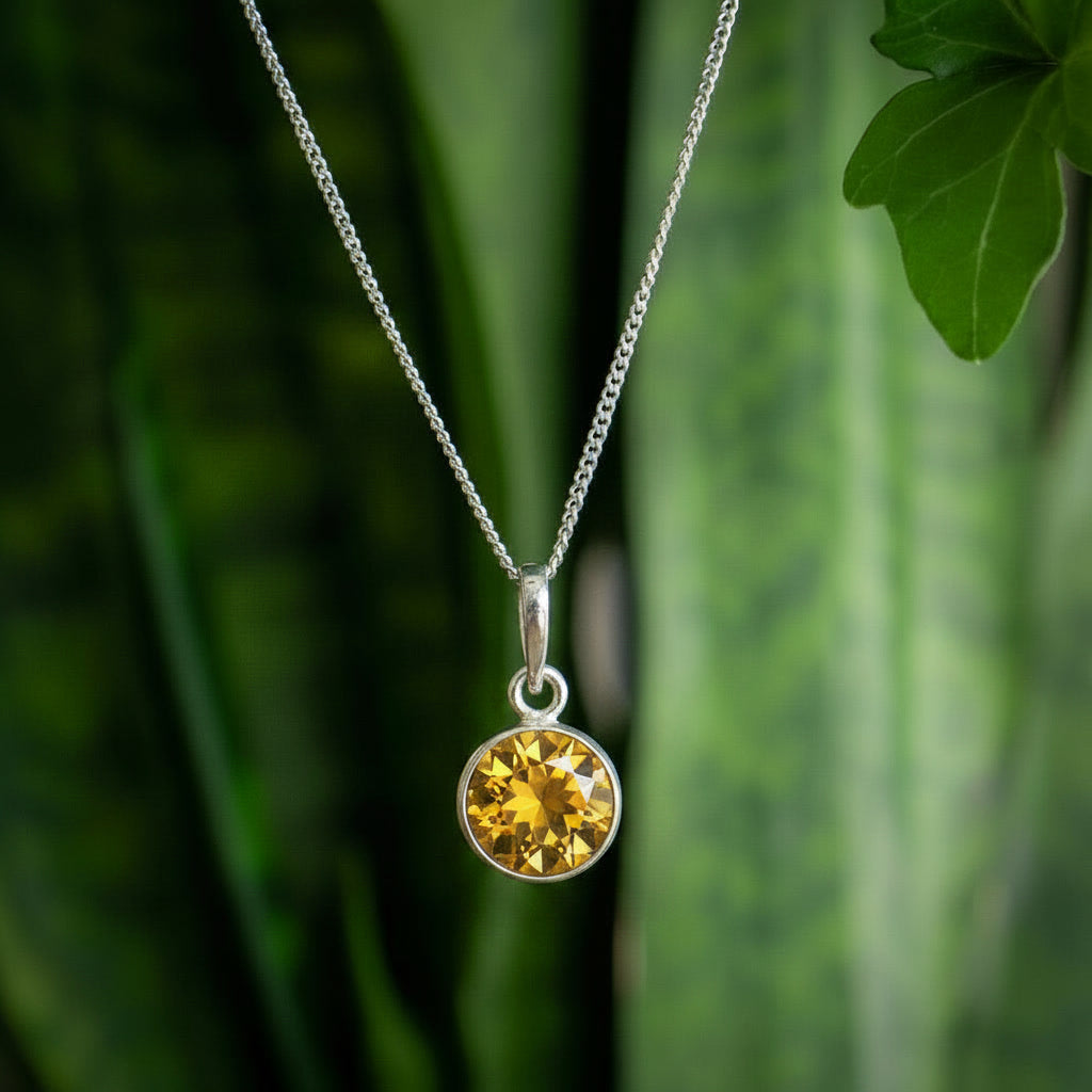Zenvya - Citrien Ketting - 925 zilver