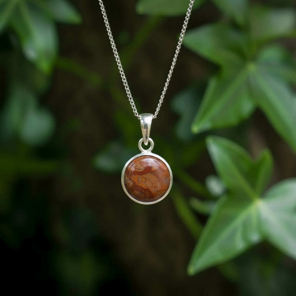Zenvya - Jaspis Ketting - 925 zilver