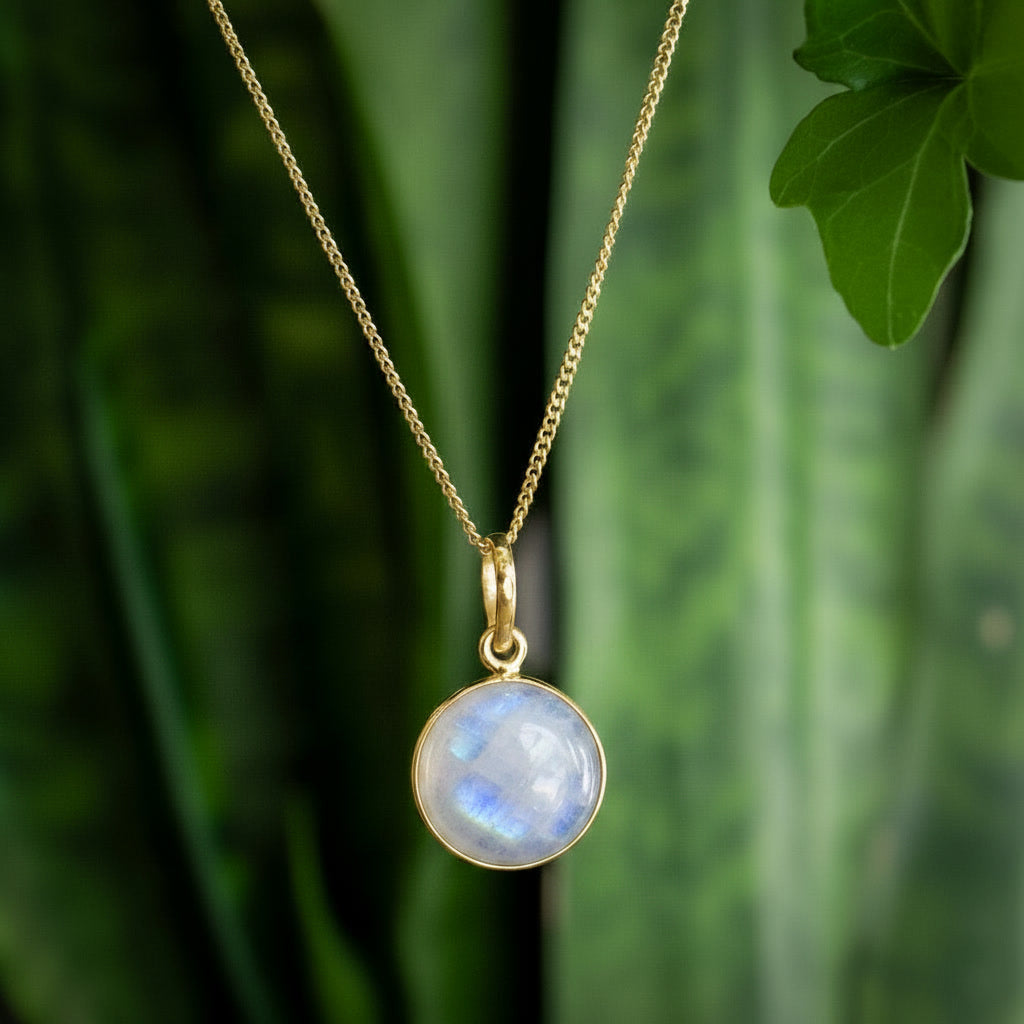 Zenvya - Maansteen Ketting - 14K goud