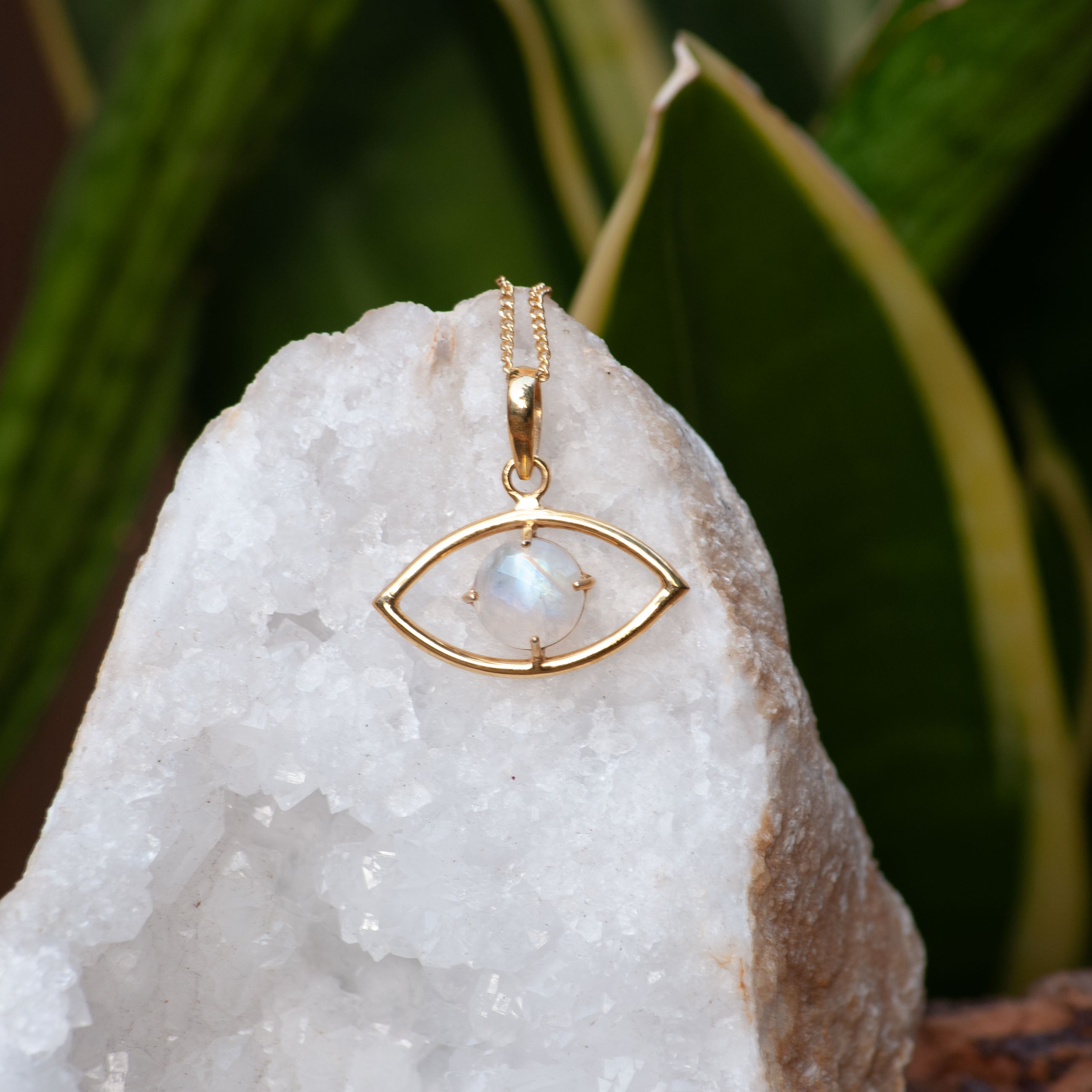 Zenvya - Maansteen Ketting - Gold Plated