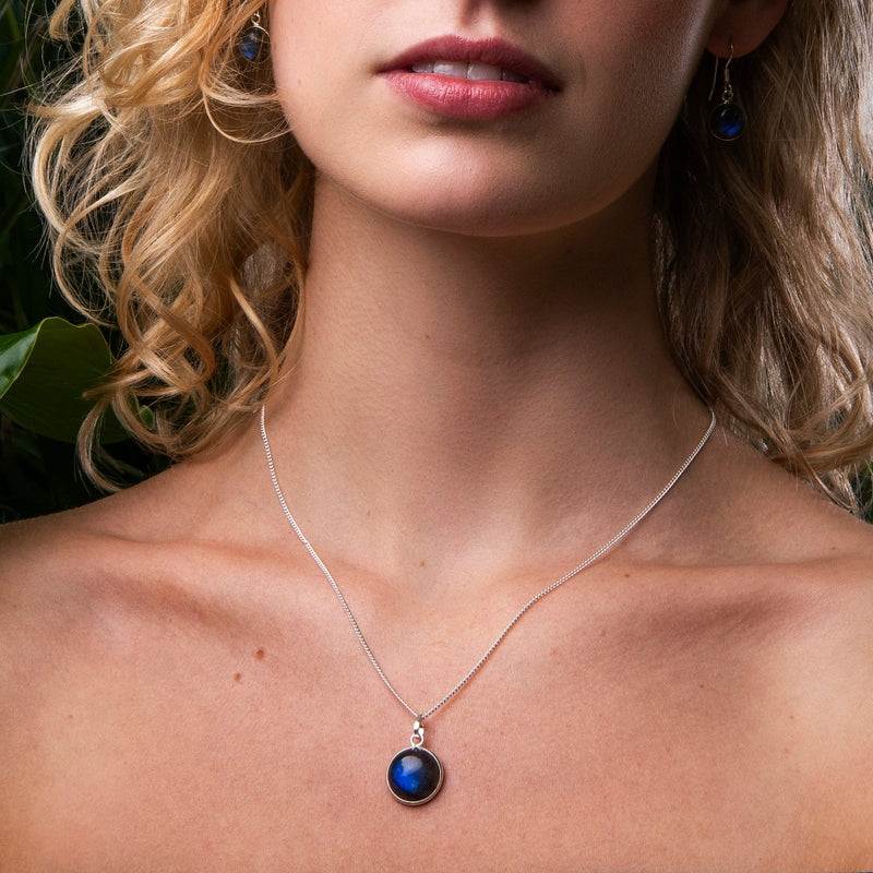 Labradoriet Ketting Rond 