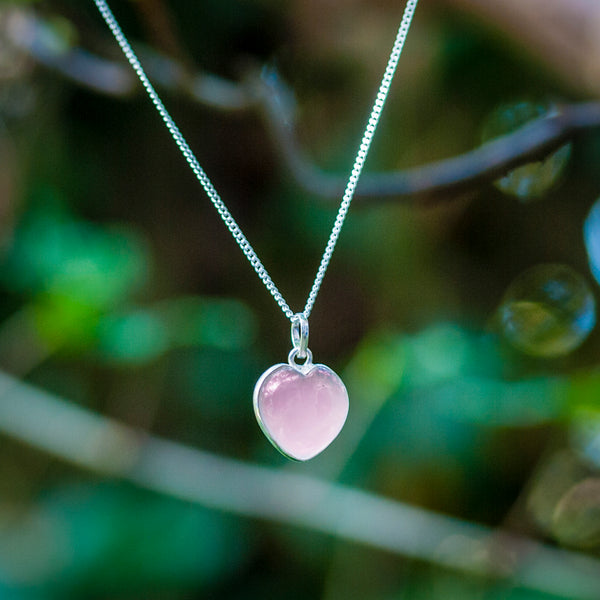 Zilveren Rozekwarts Ketting
