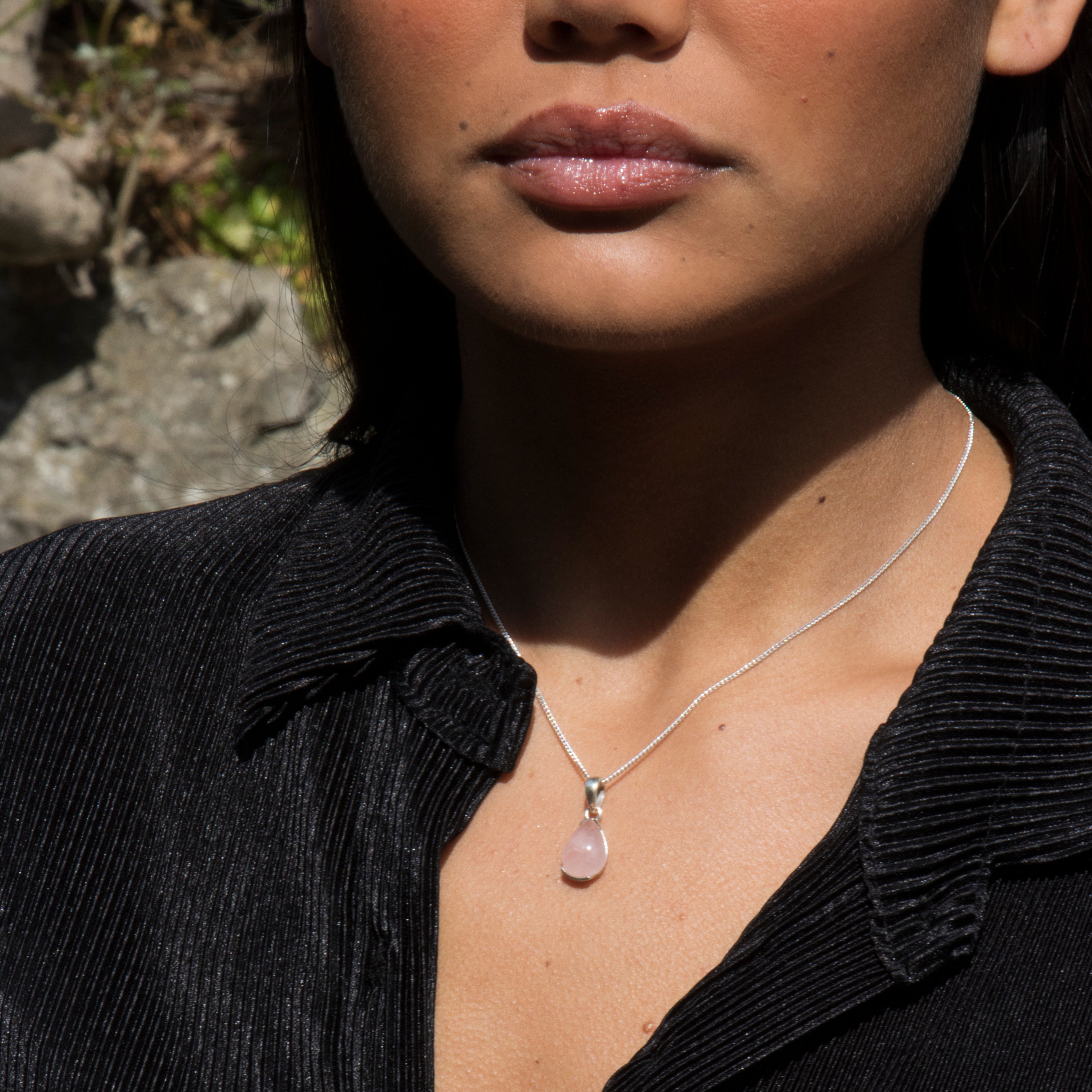 Zenvya - Rozenkwarts Ketting - 925 Sterling Zilver